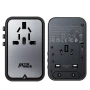 Мережевий зарядний пристрій Acefast Z1 PD75W GaN 3Type-C + 2USB 2300W EU / US / UK / AU, Black