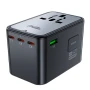 Мережевий зарядний пристрій Acefast Z1 PD75W GaN 3Type-C + 2USB 2300W EU / US / UK / AU, Black