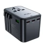 Мережевий зарядний пристрій Acefast Z1 PD75W GaN 3Type-C + 2USB 2300W EU / US / UK / AU, Black