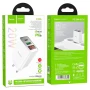 Сетевое зарядное устройство Hoco C100A QC3.0 PD20W 3A без кабеля, White