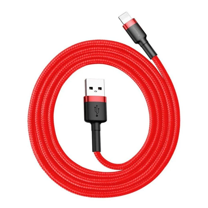 Data-кабель Baseus Cafule CALKLF-B09 Lightning 2.4A 1m, Red