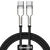 Data-кабель Baseus Cafule CATJK-D01 Type-C-Type-C 5A 100W 2м, Black