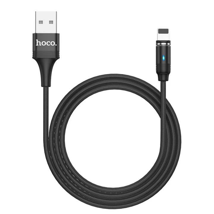Data-кабель Hoco U76 Lightning 1,2м, Black