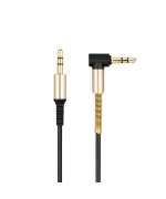 Aux кабель Hoco UPA02 2м + микрофон, Black