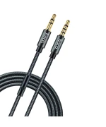 AUX кабель Hoco UPA04 "Noble Sound"+мікрофон 1м, Black