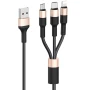 Data-кабель Hoco X26 Xpress 3-in-1 Lightning / Micro USB / Type-C, 2.0A, 1-м