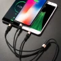 Data-кабель Hoco X26 Xpress 3-in-1 Lightning / Micro USB / Type-C, 2.0A, 1-м