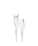 Data-кабель HOCO X37 Cool power Micro USB 3А 1м, White
