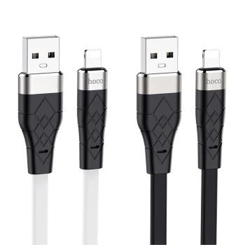 Data-кабель Hoco X53 Angel Silicone Lightning 2.4A 1m