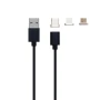 DATA-кабель Magnetic Clip-On 3в1 micro / lightning / Type-C, Black