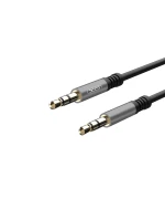 Кабель AUX 3.5mm на 3.5mm XO NB121 1м, Black