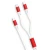 Кабель переходник XO NB136 2-В-1 Type-C to Lightning, Type-C 3A 1m, White