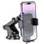 Автотримач для смартфона Hoco HW11 Wireless з функцією бездротової зарядки 15W 2A, Black