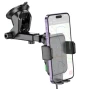 Автотримач для смартфона Hoco HW11 Wireless з функцією бездротової зарядки 15W 2A, Black