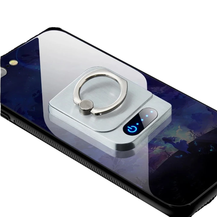 Кільце тримач для телефона із запальничкою ZK805, Silver