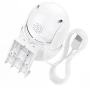 IP-камера видеонаблюдения Hoco D2 outdor PTZ HD с микрофоном и динамиком IP65, White