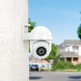 IP-камера видеонаблюдения Hoco D2 outdor PTZ HD с микрофоном и динамиком IP65, White
