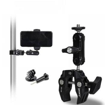 Кріплення Jmary SR-56 Super Clamp з кульовою головкою 360° для смартфона, камери та LED-обладнання, Black