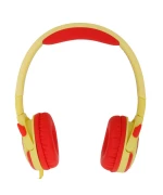 Дитячі навушники Celebrat A25 Childrens wired headphones, Red Yellow