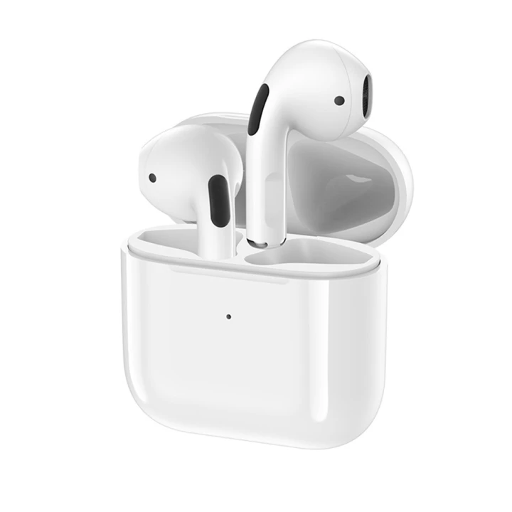 Bluetooth навушники - гарнітура Wkupin TWS V4, White