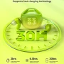 Bluetooth навушники ACEFAST T9 Crystal (Air) 480mAh IPX4, Green