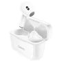 Bluetooth наушники-гарнитура Hoco EW12 Clear с зарядным кейсом, White