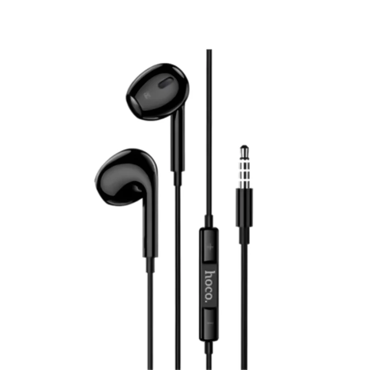 Провідні навушники-гарнітура Hoco M101 Max Mini-Jack 3.5mm 1.2m, Black