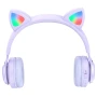 Дитячі Bluetooth навушники з вушками Hoco W39, 400 mAh, Violet