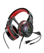 Полноразмерные игровые наушники Hoco W104, Red