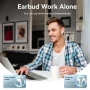 Bluetooth навушники гарнітура Vention Elf Earbuds E02 (NBGW0) IPX4 300 mAh, White