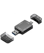 OTG перехідник CR036C 2USB/Type-C/Micro SD/SDXC