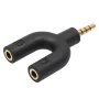 Разветвитель Epik Audio Jack 3.5mm to AUX для микрофона и наушников