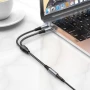 Перехідник Hoco UPA21 Jack 3.5 plug - Jack 3.5 + Jack 3.5, Gray