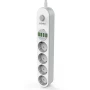 Сетевой удлинитель LDNIO SE4432 на 4 розетки, 4 USB 2м, White