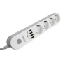 Сетевой удлинитель LDNIO SE4432 на 4 розетки, 4 USB 2м, White