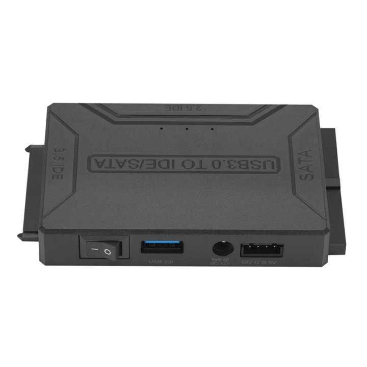 Переходник SATA / IDE – USB 3.0 для жесткого диска HDD, SSD 2.5/3.5, DVD с дополнительным питанием