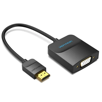 Адаптер Vention HDMI M to VGA F 15см (42161), Black