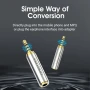 Адаптер Vention VAB-S02 2.5mm male to 3.5mm female audio adapter, Silver