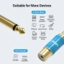 Адаптер Vention VDD-C03 6.35mm Male to RCA Female Audio Adapter, Blue