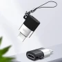 Переходник OTG XO NB149B MicroUSB - Lightning 2.4A, Black