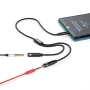 Розгалужувач Audio XO NB-R197 з Jack 3.5 на роз'єми для мікрофона та навушників, Black