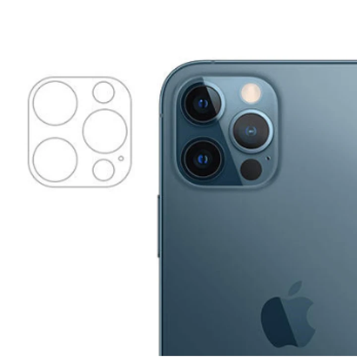 Противоударная гидрогелевая пленка Hydrogel Film для Apple iPhone 14 Pro Max на камеру 6 шт, Transparent