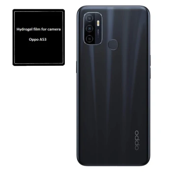 Протиударна гідрогелева плівка Hydrogel Film на задню камеру для Oppo A53 (3 шт.) Transparent