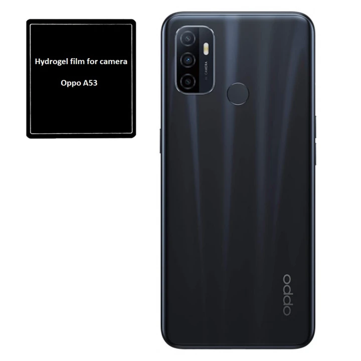 Протиударна гідрогелева плівка Hydrogel Film на задню камеру для Oppo A53 (3 шт.) Transparent