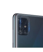 Противоударная гидрогелевая пленка Hydrogel Film для Samsung Galaxy A51 на камеру 3 шт, Transparent