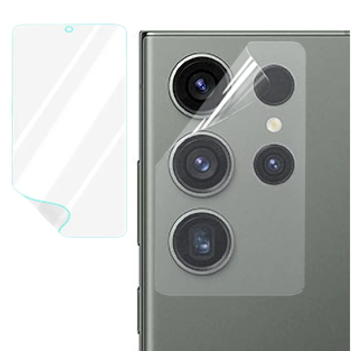 Протиударна гідрогелева плівка Hydrogel Film Samsung Galaxy S23 Ultra на камеру 3 шт, Transparent