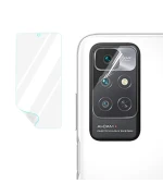 Противоударная гидрогелевая пленка Hydrogel Film для Xiaomi Redmi Note 11 4G на камеру 3 шт, Transparent
