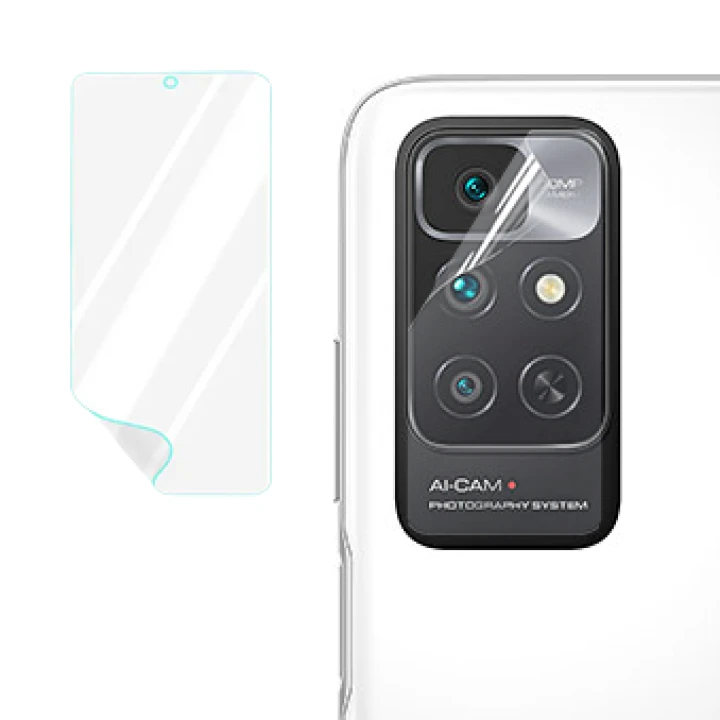 Протиударна гідрогелева плівка Hydrogel Film для Xiaomi Redmi Note 11 4G на камеру 3 шт, Transparent