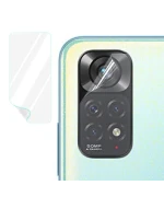 Противоударная гидрогелевая пленка Hydrogel Film для Xiaomi Redmi Note 11 на камеру 3 шт, Transparent