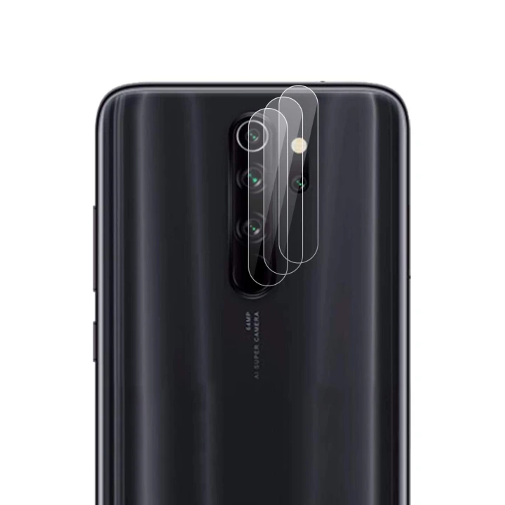 Противоударная гидрогелевая пленка Hydrogel Film для Xiaomi Redmi Note 8 Pro на камеру 3 шт, Transparent